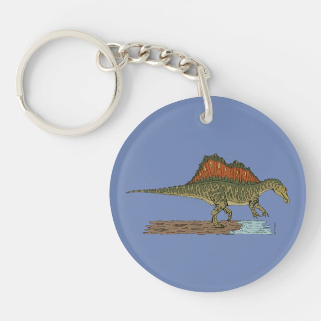 Cretaceous Dinosaur Spinosaurus Key Ring (Front)