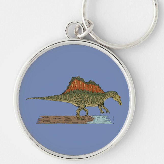 Cretaceous Dinosaur Spinosaurus Key Ring (Front)