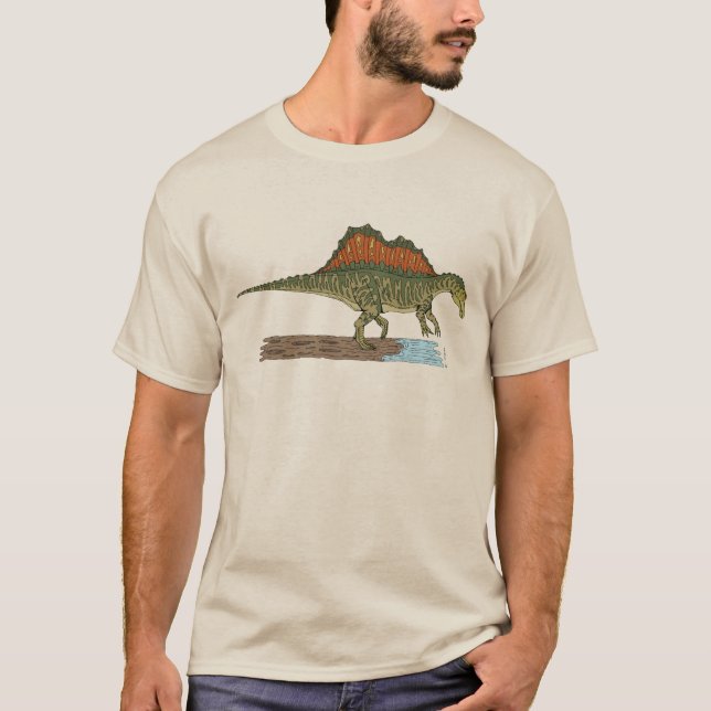 Cretaceous Dinosaur Spinosaurus T-Shirt (Front)