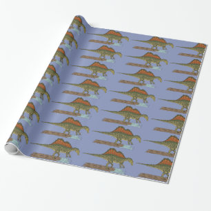 Cretaceous Dinosaur Spinosaurus Wrapping Paper