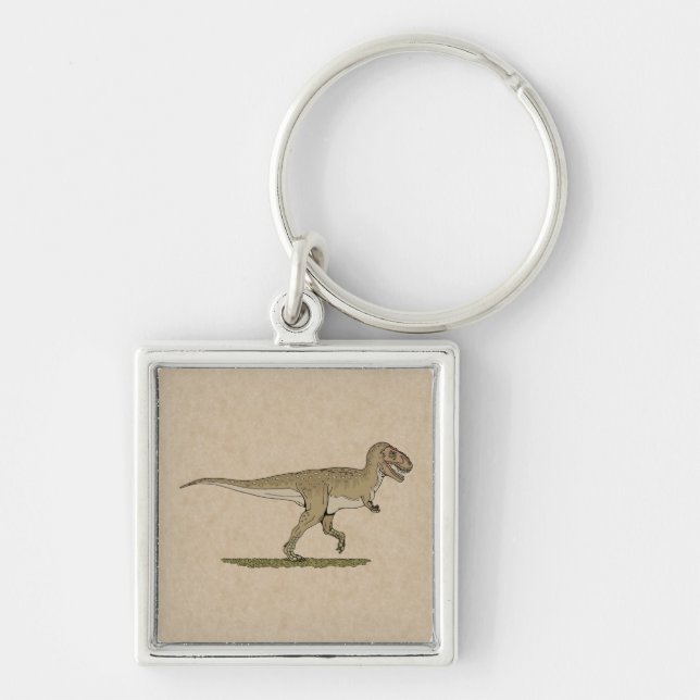 Cretaceous Dinosaur Tyrannosaurus rex Keychain (Front)