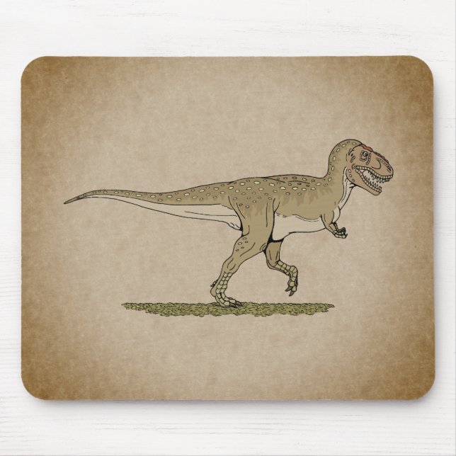 Cretaceous Dinosaur Tyrannosaurus rex Mouse Pad (Front)
