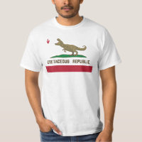 Cretaceous Republic California Flag T-rex Dinosaur