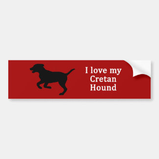 Cretan Hound Dog Love Bumper Sticker