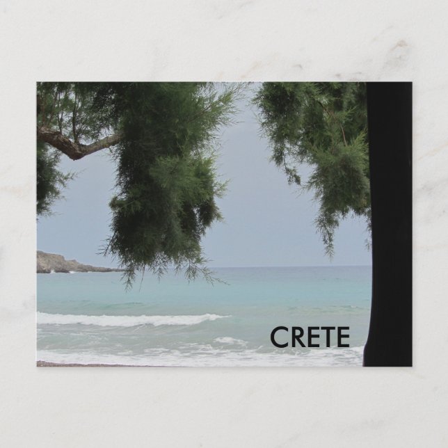 Crete along the Mediterranean Sea Postcard (Front)