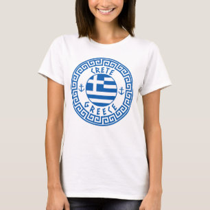 Crete, Greece Flag Women's T-Shirt