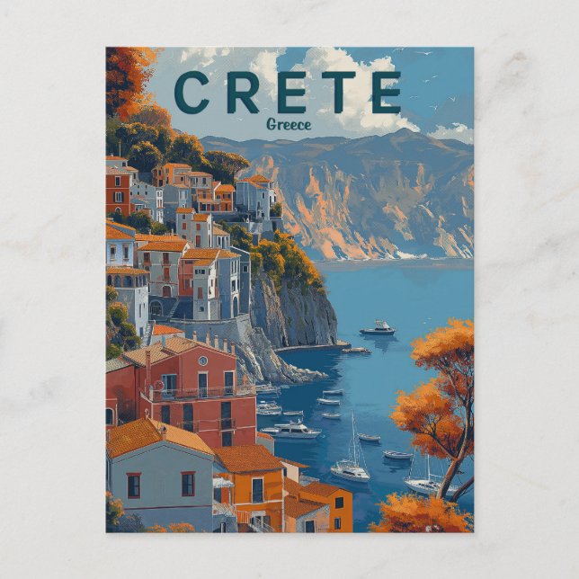 Crete Greece Travel Postcard (Front)