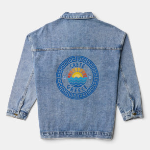 Crete Island, Greece Denim Jacket