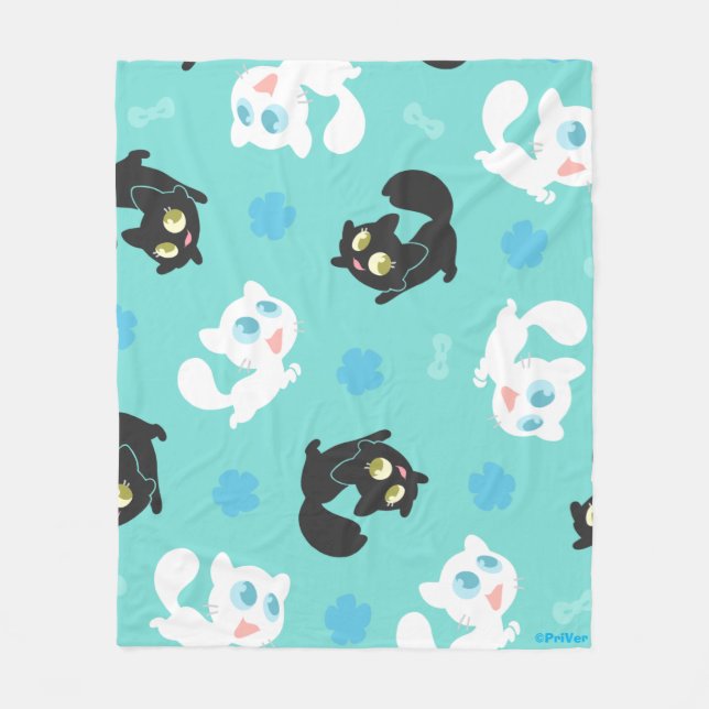 Créu & Petita Cuddle Blanket (aqua) (Front)