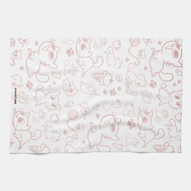 Créu's Kitchen Towel - Maroon (Horizontal)