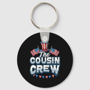 Crew 4th Of July Family Matching Group Cousin Crew Key Ring