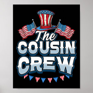 Crew 4th Of July Family Matching Group Cousin Crew Poster