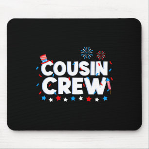 Crew 4th Of July Patriotic American Family Matchin Mouse Mat