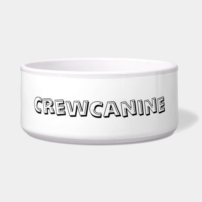 CREW CANINE dog bowl (Front)