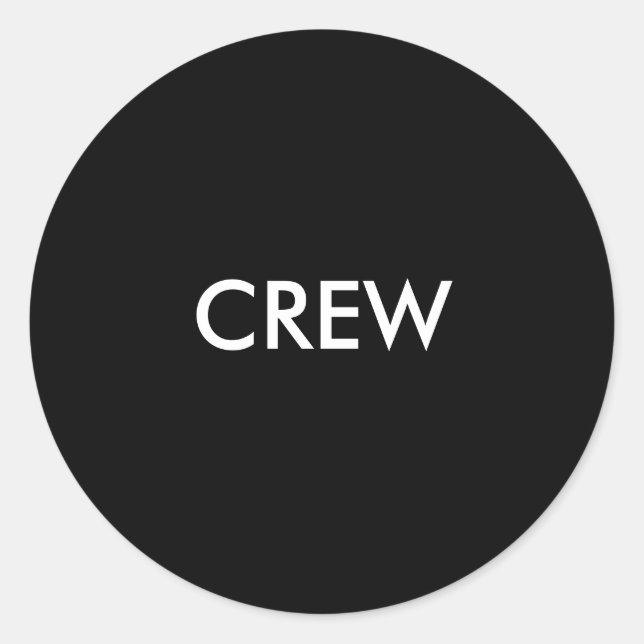 CREW CLASSIC ROUND STICKER (Front)