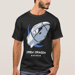 Crew Dragon Spacecraft  Rocket Ship T-Shirt