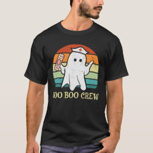 Crew Ghost Retro Nurses Day Week Nurse Life Humor T-Shirt