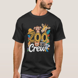 Crew Giraffe Monkey Zoo Trip Zoo Keeper Wildlife Z T-Shirt