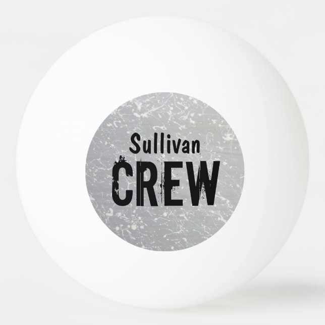 CREW | Group or Family Name | Family Reunion Ping Pong Ball (Front)