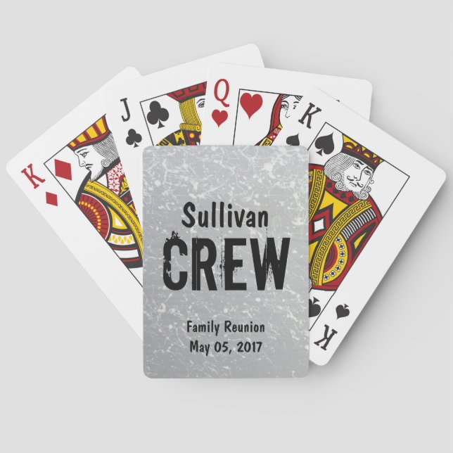 CREW | Group or Family Name | Family Reunion Playing Cards (Back)
