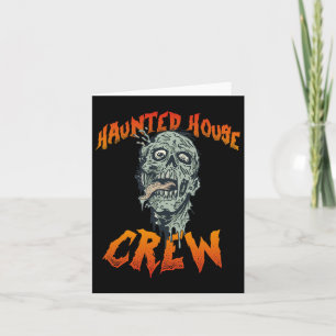 Crew Haunted Bewitch House - Halloween Card
