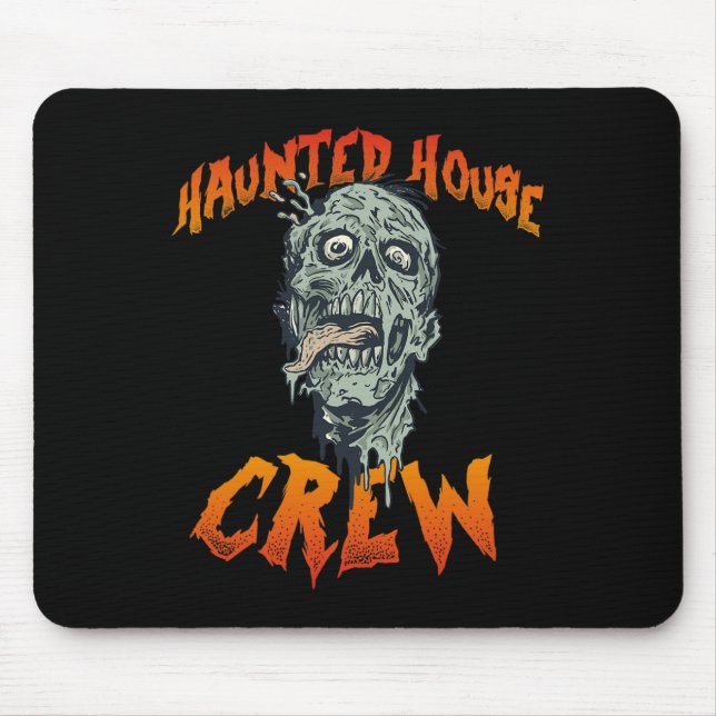 Crew Haunted Bewitch House - Halloween  Mouse Mat (Front)