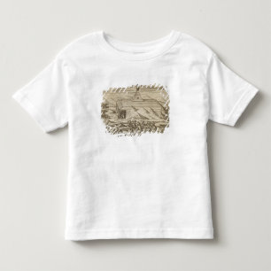 Crew killing and skinning bears, outside  the cabi toddler T-Shirt