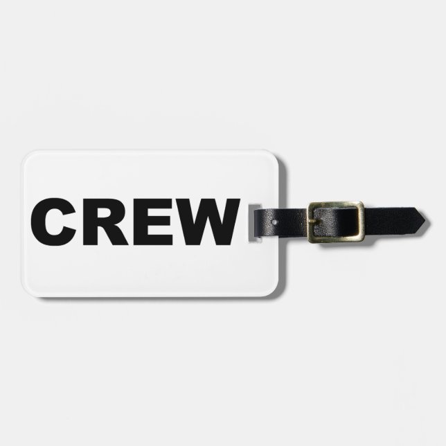 CREW LUGGAGE TAG (Front Horizontal)