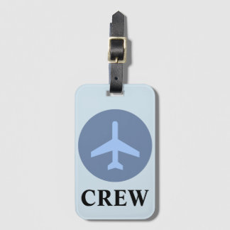Crew Luggage Tag in Vintage Blue