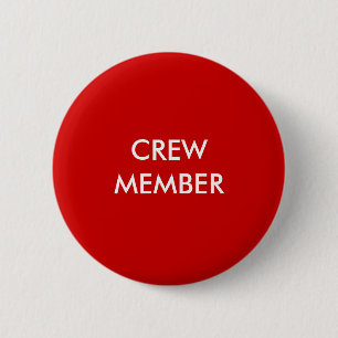 CREW MEMBER 6 CM ROUND BADGE