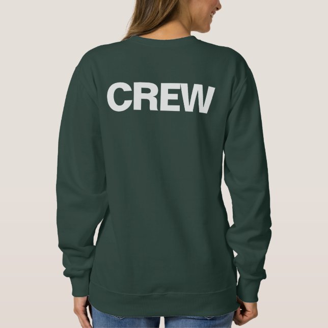 Crew Member Double Sided Print Member Womens Sweatshirt (Back)