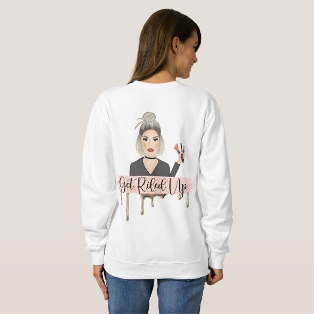 Crew neck full front logo sweatshirt (Back Full)