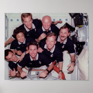 Crew of Space Shuttle Discovery (STS-95) Poster