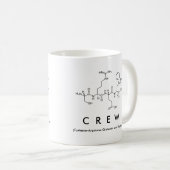 Crew peptide name mug (Front Right)