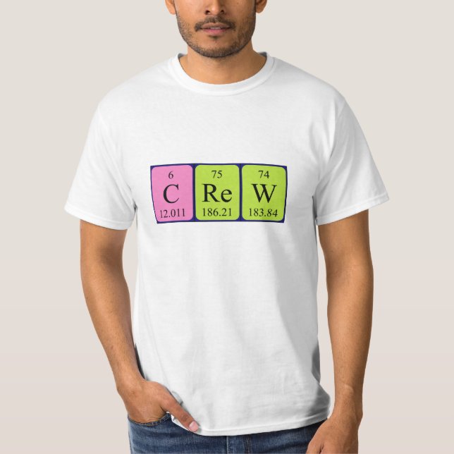 Crew periodic table name shirt (Front)