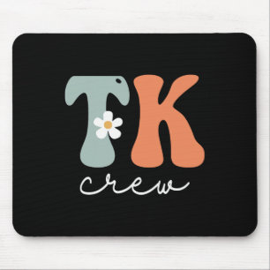 Crew Retro Groovy Vintage Women Happy First Day Of Mouse Mat