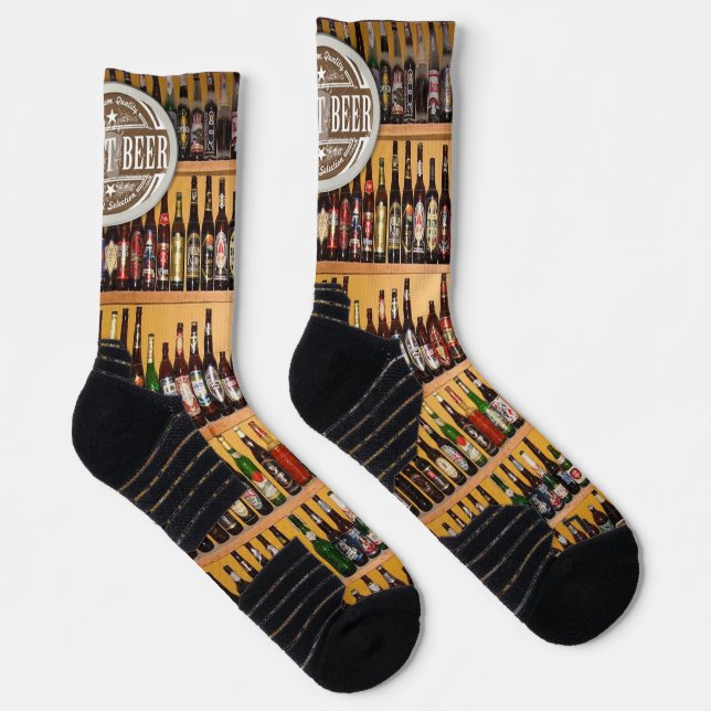 Crew Socks Beige Beer  (Right)