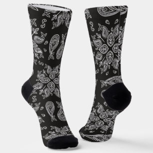 Crew Socks-Classic Paisley Elegance Socks