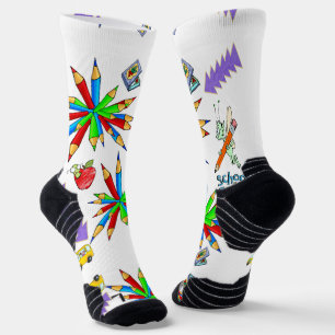 Crew Socks Colourful Back to School is Cool