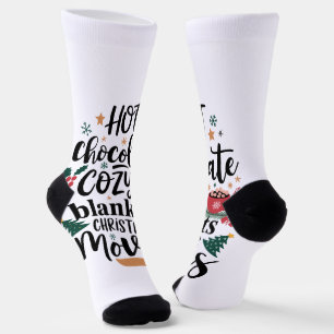 Crew Socks-Hot Chocolate & Cozy Christmas Vibes  Socks