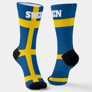 crew socks with flag of Sweden