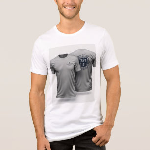 Crew Staff Bulk Double Sided Custom Men's T-shirt Tri-Blend Shirt