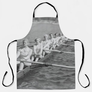 CREW TEAMvintage, sport, row, team, boat, retro, c Apron