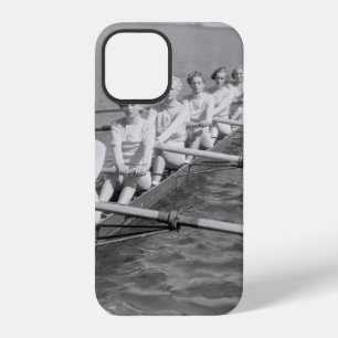 CREW TEAMvintage, sport, row, team, boat, retro, c iPhone 12 Case