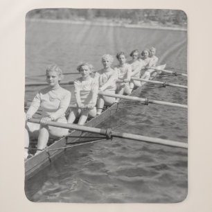CREW TEAMvintage, sport, row, team, boat, retro, c Sherpa Blanket