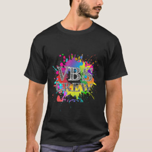 Crew Vacation Bible School Paint Splatter I Love T-Shirt
