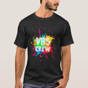 Crew Vacation Bible School Paint Splatter I Love V T-Shirt