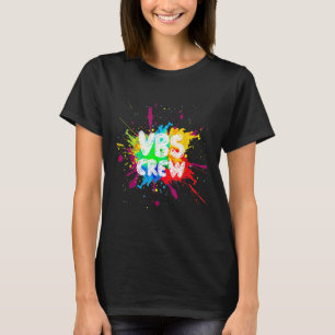 Crew Vacation Bible School Paint Splatter I Love V T-Shirt