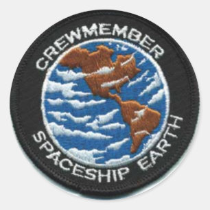 Crewmember Spaceship Earth Classic Round Sticker