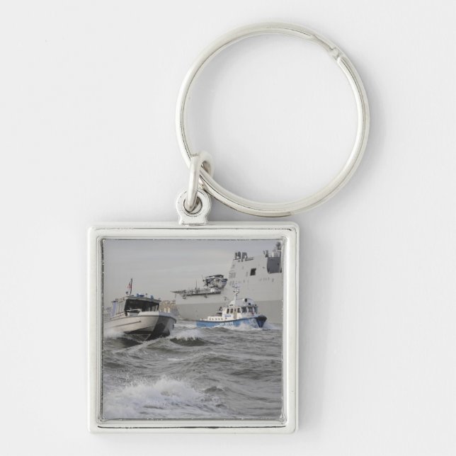 Crews from the coast guard and police departmen key ring (Front)